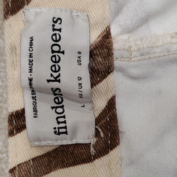 Anthropology keepers garcia  brown zebra print high waist wide leg pants… - Picture 5 of 12